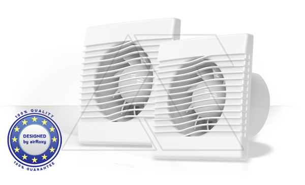 Вентилятор pRim PS, Ø100мм, шнурковый выключатель, 230В, 15Вт, 104м³/ч