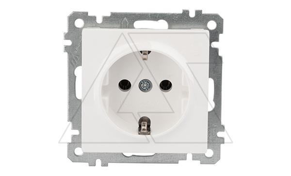 21 - Розетка 2P+E, белый 21 - Розетка 2P+E, белый