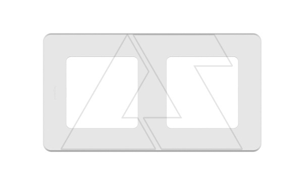 Inspiria - Рамка 2 поста (белая) Inspiria - Рамка 2 поста (белая)