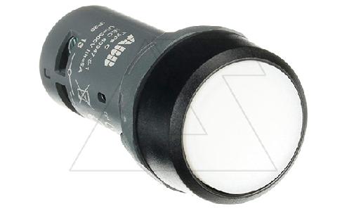 Кнопка CP1-10W-11, белая, без фиксации, 1NO+1NC, 1A, IP66, пластик, 22mm