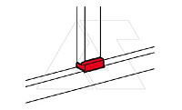 DLP - Плоский Т-отвод для кабель-канала 50х105, для перехода на кабель-канал шириной 105мм