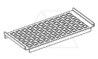 Горизонтальная разделительная панель 600x250мм (ШxГ) для щита ENUX