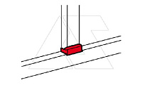 DLP - Плоский Т-отвод для кабель-канала 35х80/35х105/50х80/50х150 для перехода на кабель-канал шириной 80мм