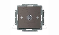 Basic 55 - Розетка TV простая 2400MHz (шато-черный)