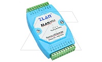 Станция удаленного ввода/вывода ZLAN6002A, 4DI, 4RO, 2AI (4..20MA), RS-485 (Modbus RTU), 24VDC, DIN35