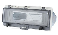 Накладка защитная TPC с прозрачной крышкой на 12 модулей 232×100×28мм с дин-рейкой и кроншт. в комплекте, IP67