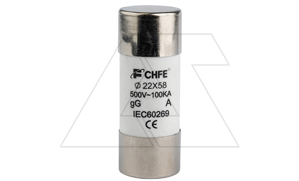 Вставка плавкая цилиндр., 63A, 500VAC, 120kA, 22х58mm, тип gG