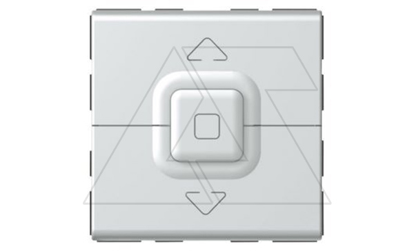 Mosaic - Выключатель кнопочный для управления жалюзи 500Вт, 2М, пруж. зажимы, алюминий