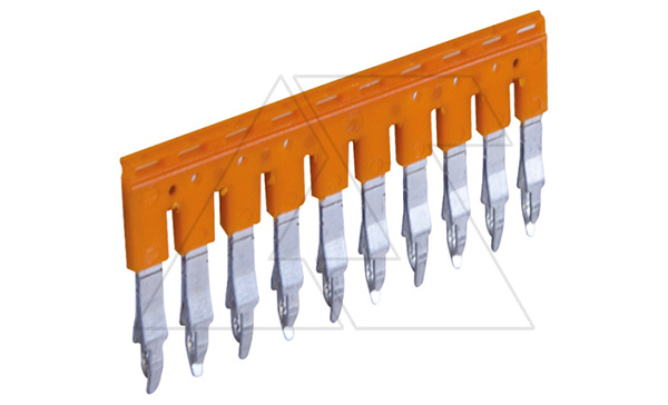 Перемычка JX2.5/2 на 2 полюса, для клемм CY,CX,CP 5mm, 24A, оранжевая
