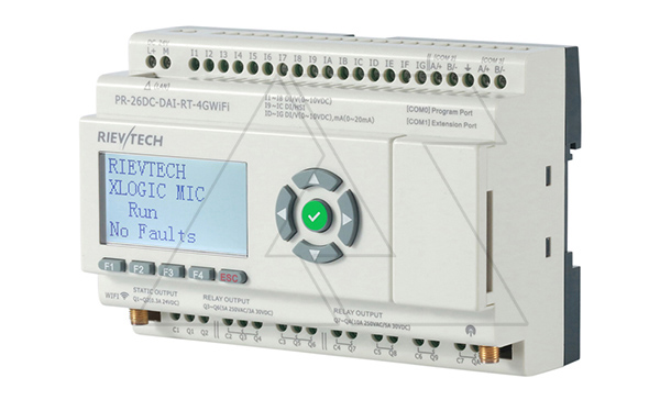 Программируемый логический контроллер PR-26DC-DAI-RT-4GWIFI, 12_24VDC, 16DI(12AI), 2TO, 8RO, RTC, SD, RS485, Ethernet, 2G/4G/GSM, Wi-Fi, ЖКИ