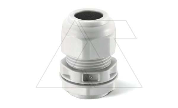 Ввод кабельный PG21 с гайкой с мембраной диаметр кабеля 13_18mm, GW 750°C, UV-resistant, IP66, серый RAL7035 Ввод кабельный PG21 с гайкой с мембраной диаметр кабеля 13_18mm, GW 750°C, UV-resistant, IP66, серый RAL7035