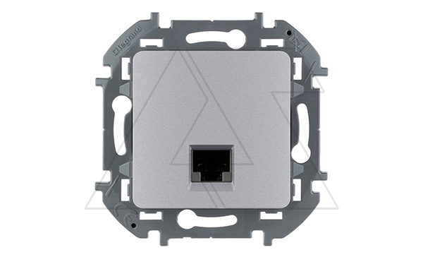 Inspiria - Розетка 1хRJ-45 UTP CAT6 (алюминий)