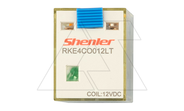 Реле RKE4CO012LT, 4CO, 5A(250VAC/30VDC), 12VDC, мех. индикация, тест-кнопка с блокировкой, LED