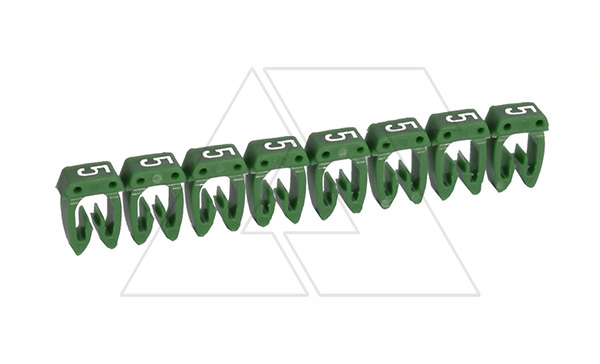 Маркер CAB3 d=1.5-2.5mm - "5" (зеленый) упак.1200 шт