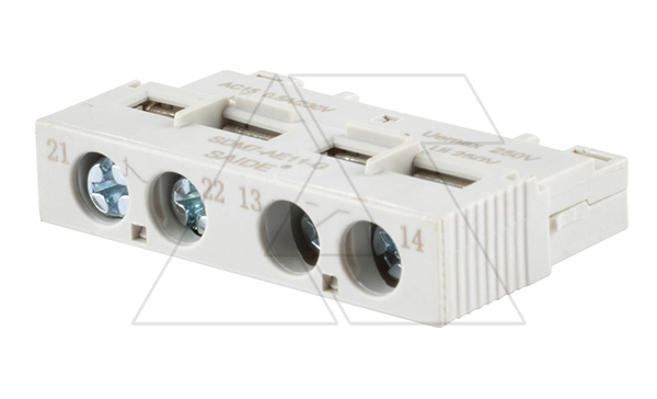 Блок-контакт вспом. SDM7-AE20, 2NO, 0.5A(240V AC15)/1A(24V DC13), фронтальный монтаж, для SDM7-32, серый