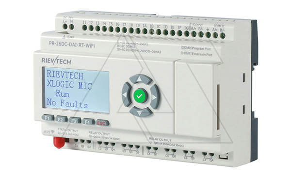Программируемый логический контроллер PR-26DC-DAI-RT-WIFI, 12_24VDC, 16DI(12AI), 2TO, 8RO, RTC, SD, RS485, Ethernet, Wi-Fi, ЖКИ