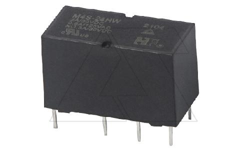 Реле M4S-24HW, 2CO, 3A(30VDC), 24VDC, для печатных плат, IP67