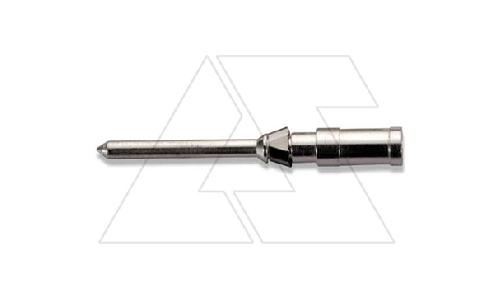 Контакт обжимной, тип вилка, стандартный, 10A, 0,5mm2, Ø 1,6mm, с серебряным покрытием