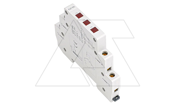 Индикатор модульный GYD3M3R230, 3х красный LED, 230VAC, 0.5M