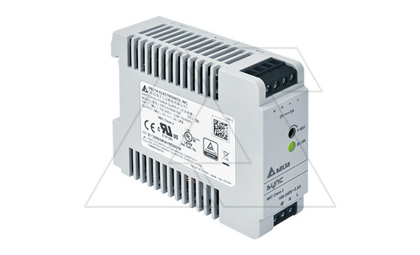 Блок питания импульсный Sync, 25W, 5А, 85_264VAC(120_375VDC) / 5VDC, DIN35, винт.клеммы, пл.корпус, ширина 30мм