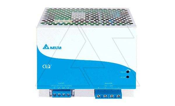Блок питания импульсный CliQ II, 480W, 20А, 3(2)х320_600VAC (450_800VDC) / 24VDC, DIN35, винт.клеммы, ал.корпус