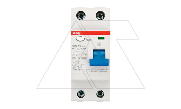 УЗО F202 AC-40/0.03, 2P 40A 30mA Inc=10kA 2M