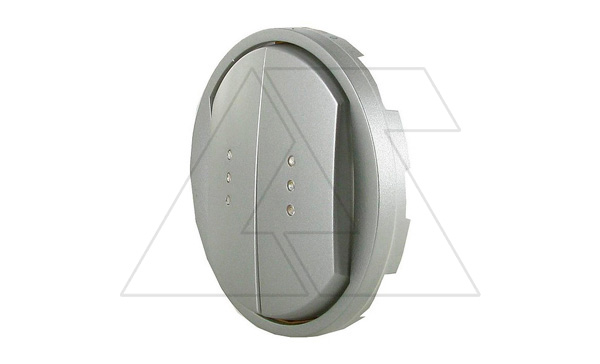 Celiane - Лицевая панель для выключателя двойного с индикацией титан Celiane - Лицевая панель для выключателя двойного с индикацией титан