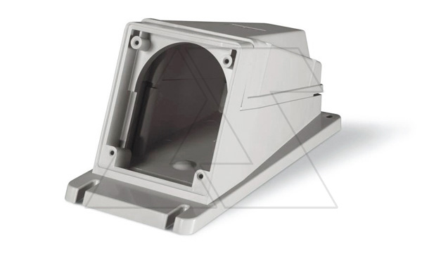 Бокс угловой для встраиваемых разъемов уст. 100x110mm (63A), ввод M40x1.5, IP66/IP67/IP69 Бокс угловой для встраиваемых разъемов уст. 100x110mm (63A), ввод M40x1.5, IP66/IP67/IP69
