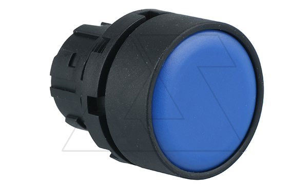 Головка кнопки PB3E, плоская, синяя, без фиксации, без подсветки, 22mm, IP65