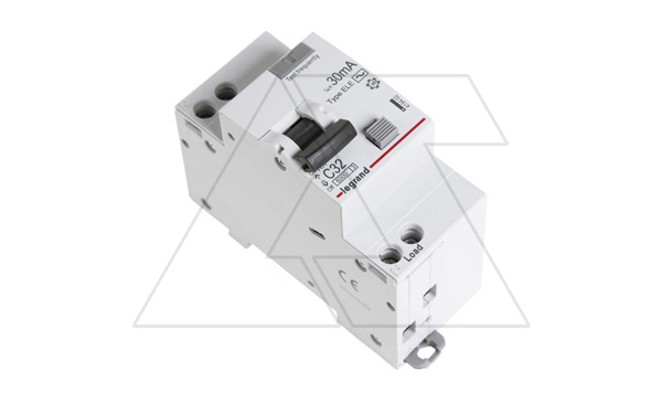 Дифф. авт. выключатель Legrand RX3, электронный, 1P+N, 32A, хар-ка C, 6kA, 30mA, тип AC, 2M