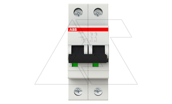 Авт. выключатель S202-C1, 2P C 1A Icu=10kA 2M