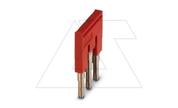 Перемычка FBS 3-6 на 3 полюса, для клемм 6,2mm, 32A, красная