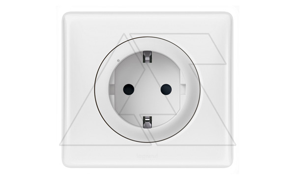 Netatmo-Celiane-Умная розетка 2P+E 16A 230V, белый. Рамка белый глянец