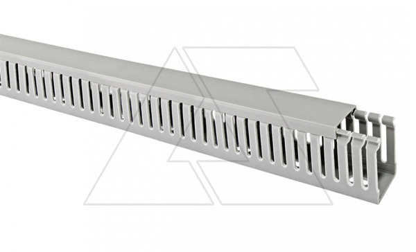 Перфорированный короб TWDN 80x40 (ширина крышки х глубина короба), L=2м, серый