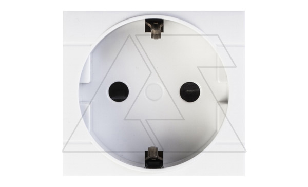 Розетка встраиваемая SCHUKO 2P+E 16A 200-250V со шторками, 2M, EVOLUTION