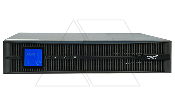 ИБП Kehua Tech KR-RM 3000VA/3000W, RT 2U, ЖК-дисплей, встроенные АКБ 6x9Ah/12V, Hot swap, 8×IEC320 C13, 1×IEC320 C19