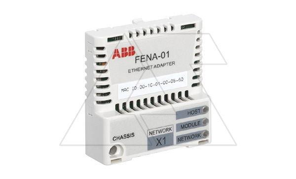 Плата расширения интерфейса FENA-01 EtherNet/IP™, Modbus TCP, PROFINET IO для ACS355