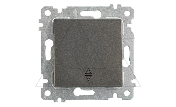 Rita - Переключатель на два направления, пруж. зажимы, дымчатый Rita - Переключатель на два направления, пруж. зажимы, дымчатый