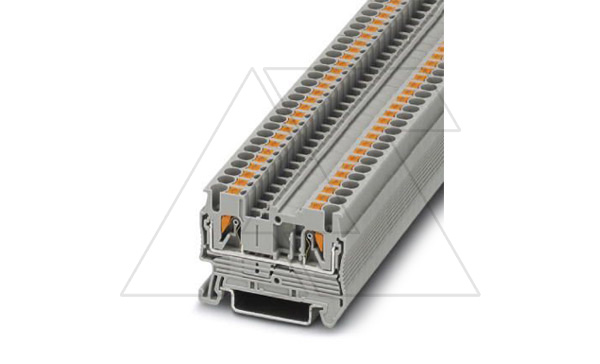 Клемма проходная PT 2,5 /5,2mm, push-in, 2 присоед., 2,5(max 4)mm2, 24A, 800V, серая