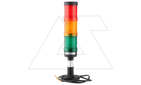 Колонна светосигнальная AL50, d=50mm, LED Кр+Желт+Зел+Звук, 24VAC/DC+220VAC, пласт. стойка, IP52 Колонна светосигнальная AL50, d=50mm, LED Кр+Желт+Зел+Звук, 24VAC/DC+220VAC, пласт. стойка, IP52