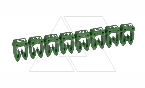 Маркер CAB3 d=0.5-1.5mm - "5" (зеленый) упак.1200 шт