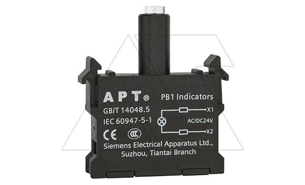 Блок индикатора, красный, LED, 24VAC/DC, монтаж на адаптер, для PB1 серии