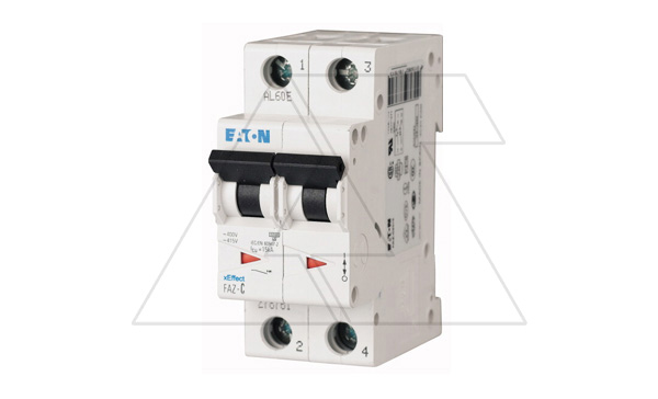 Авт. выключатель FAZ-C1/2, 2P, 1A, хар-ка C, 15kA, 2M