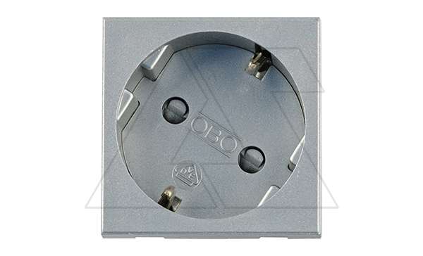 Розетка STD-D3 AL1, 2P+E нем.ст., со смещением контактов 33°, пруж. зажимы, защ. шторки (алюминий) Розетка STD-D3 AL1, 2P+E нем.ст., со смещением контактов 33°, пруж. зажимы, защ. шторки (алюминий)
