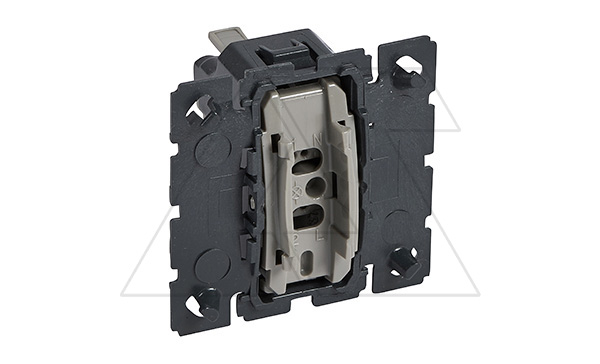 Celiane - Выключатель 6А, кнопочный, НО контакт, пруж. зажимы, без лицевой панели