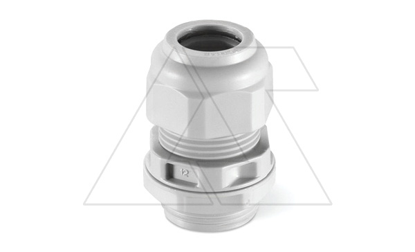 Ввод кабельный PG21 с гайкой без мембраны, диаметр кабеля 13_18mm, GW 750°C, UV-resistant, IP66, серый RAL7035