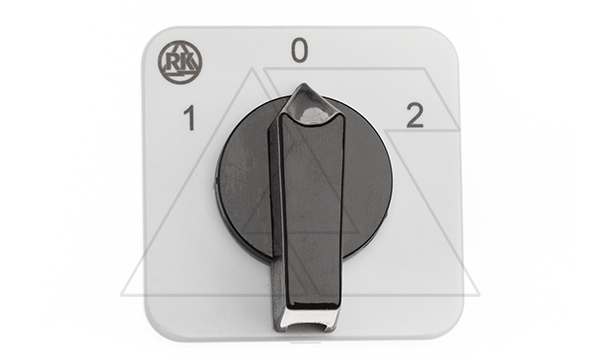 Переключатель BS 16 52 U, 2P, 20A, тип 1-0-2 (60°), 2NO на 1_2, на дверь, фронт IP40