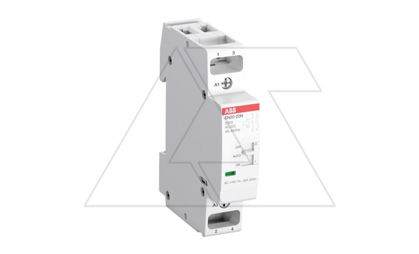 Контактор модульный EN20-20N-06, 20A, 2NO, 230VAC/DC, 1M, c рычагом управления