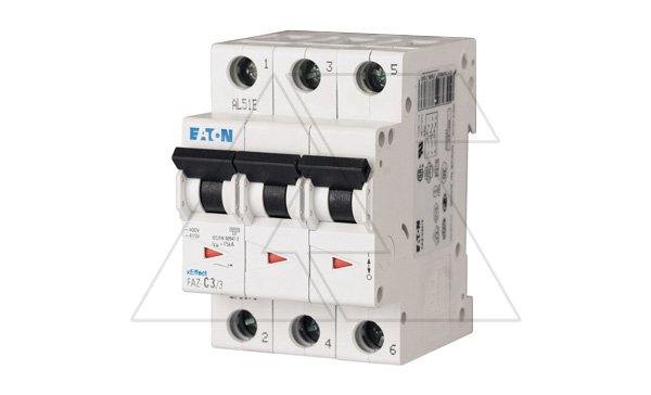 Авт. выключатель FAZ-C3/3, 3P, 3A, хар-ка C, 15kA, 3M Авт. выключатель FAZ-C3/3, 3P, 3A, хар-ка C, 15kA, 3M