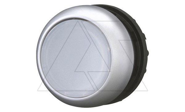 Кнопка белая с подсветкой Titan M22-DRL-W, фиксация, IP67